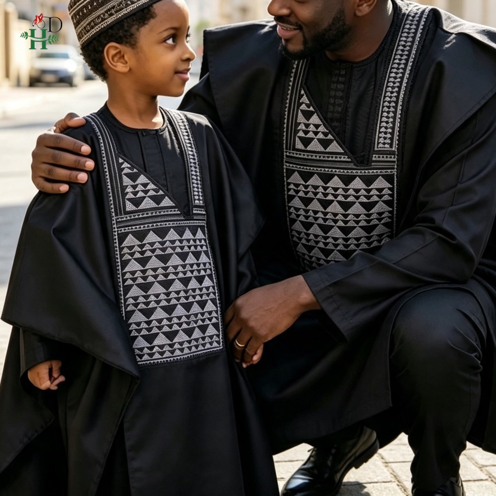 Boubou Men Africa - Baba-Oğul Kıyafetleri Türkiye Elbiseleri İndirimde Afrika