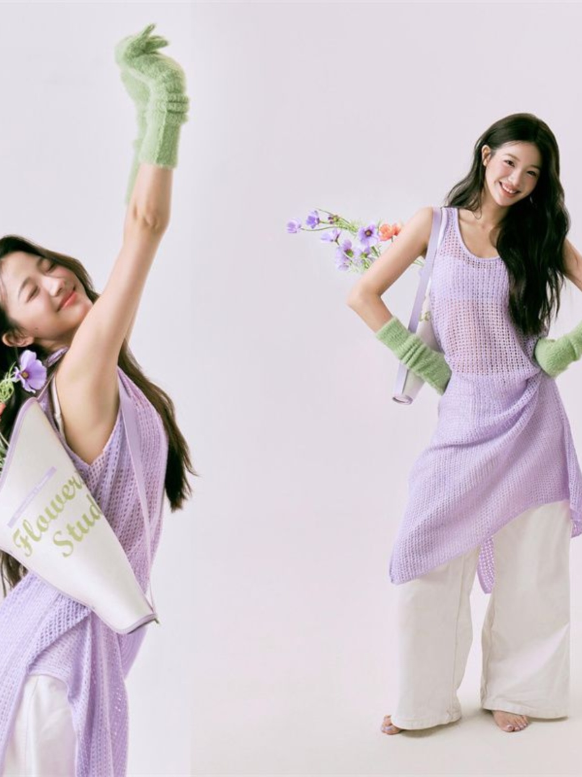 Ethnic Fashion Studio - Romantik Bahar Çiçek Baskılı Fotoğraf Stüdyosu