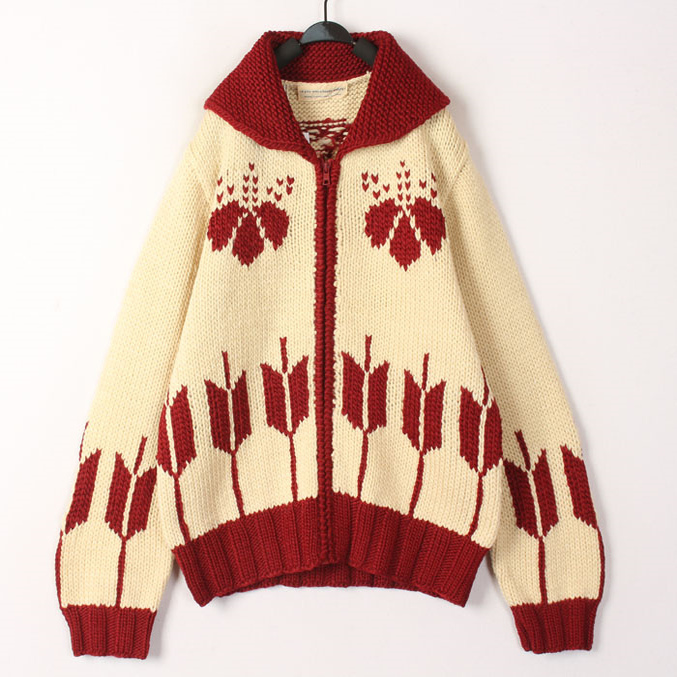 Ethnic Fashion Online - Vintage Bol Kadın Triko Hırka Etnik