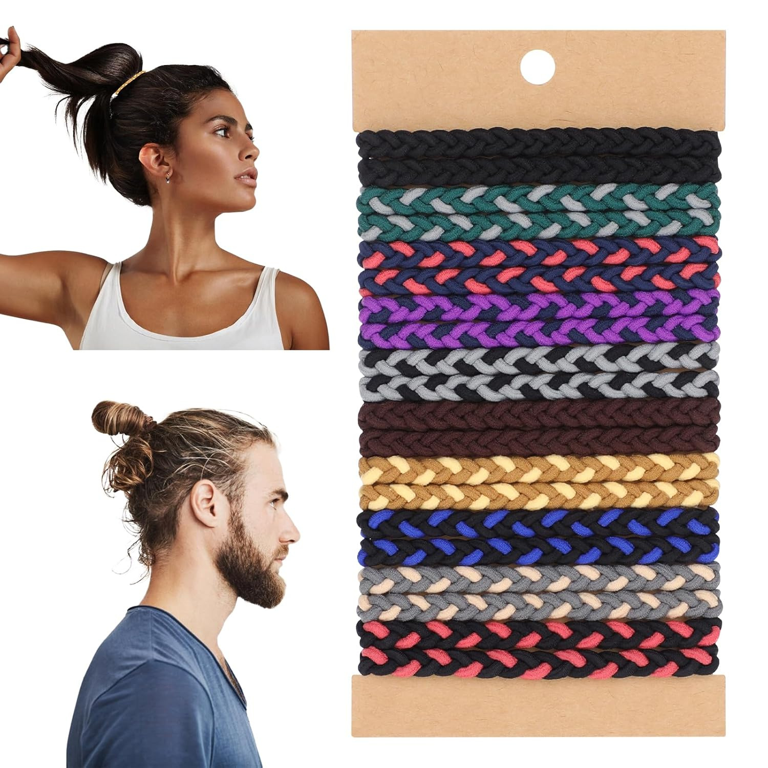 Ethnic Fashion Accessories - 10 adet Boho Saç Bağları Bilezikler