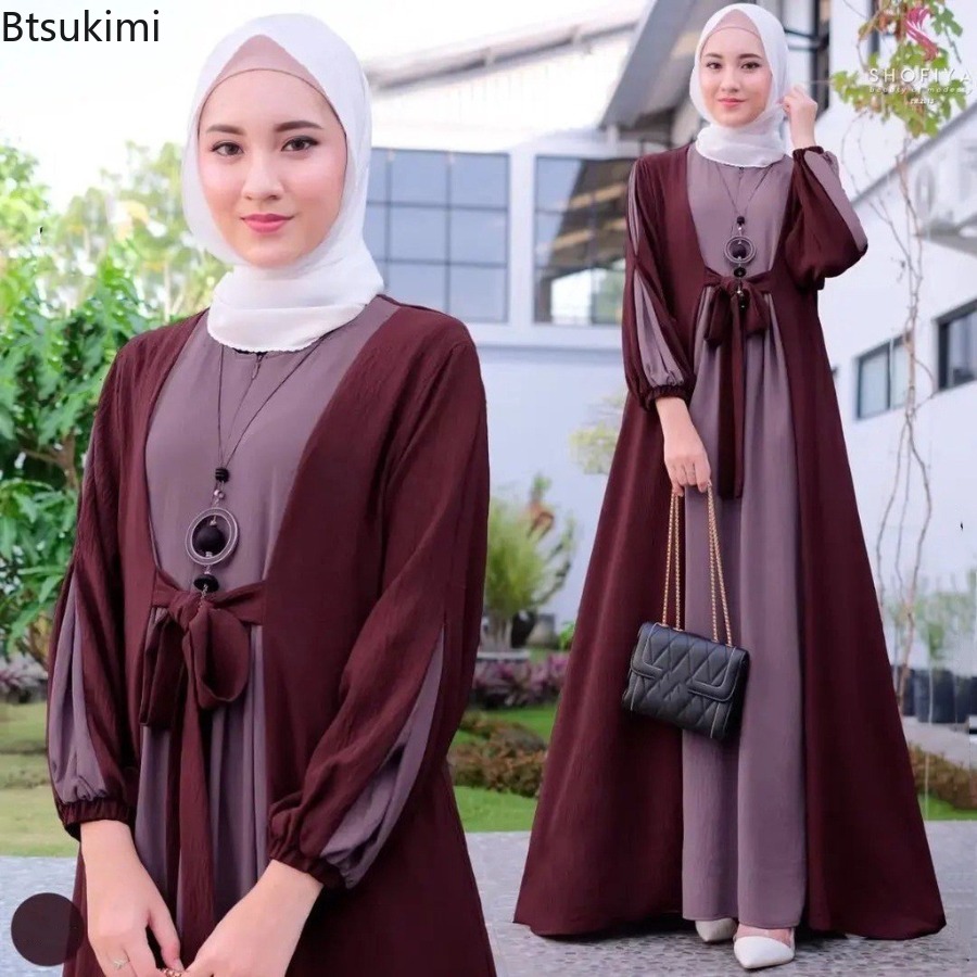 Abaya Modest Wear - Arap Müslüman Kadın Abayaları Zarif Uzun