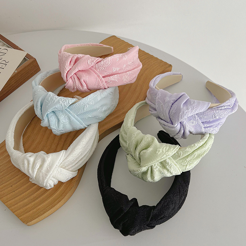 Ethnic Fashion Accessories - Bohem Etnik Çiçek Büyük Düğüm Hairband