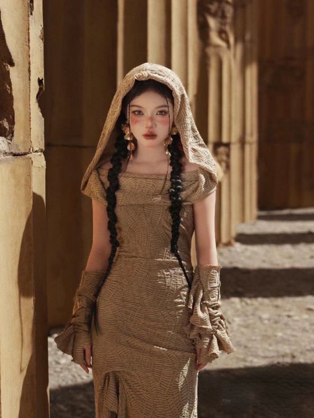 Ethnic Fashion Studio - Çöl Prensesi Tarzı Tatil Elbisesi Fotoğraf