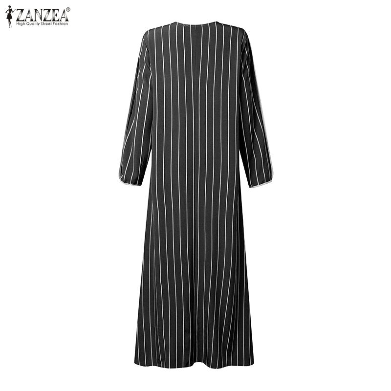 Müslüman Mütevazı Çizgili Maxi - Abaya Modest Wear incelemesi ve fiyatı