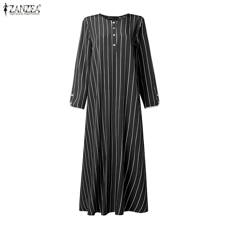 Müslüman Mütevazı Çizgili Maxi - Abaya Modest Wear incelemesi ve fiyatı