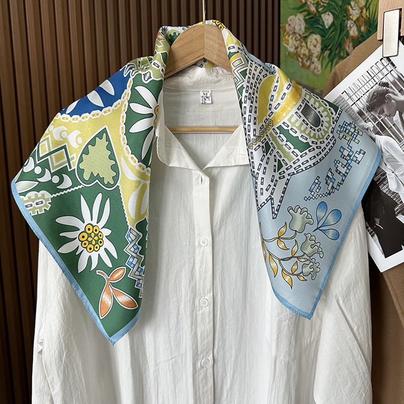 Yeşil Boho At Desenli Kare Eşa - Ethnic Fashion Accessories incelemesi ve fiyatı