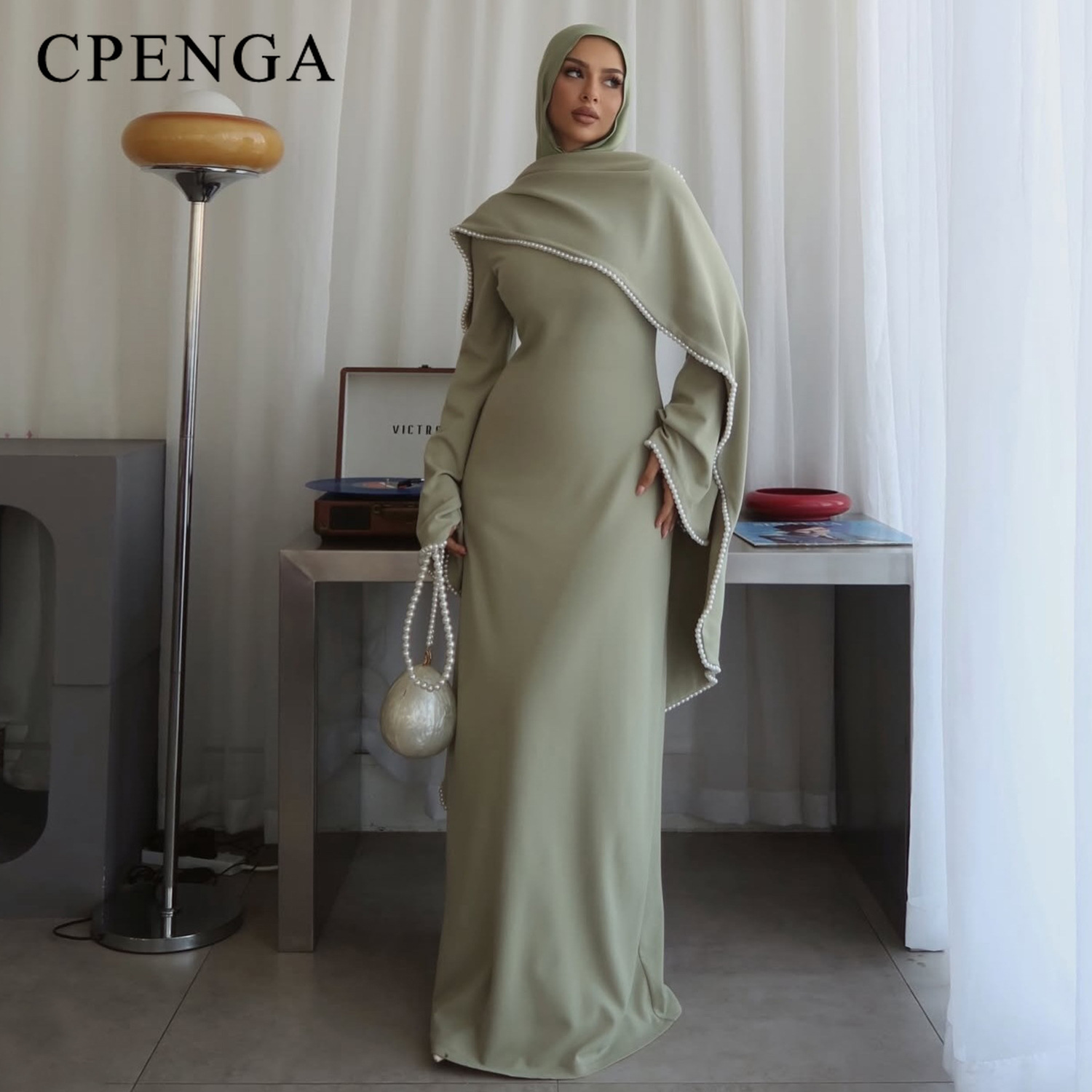 Boncuklu Pelerinli Lüks Dubai  - Abaya Modest Wear incelemesi ve fiyatı